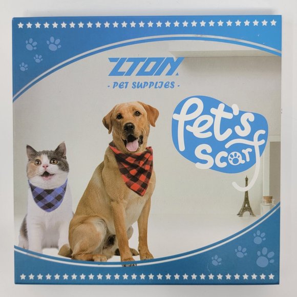 Zton Pet Dog Scarf Bandana, Large - Picture 2 of 4